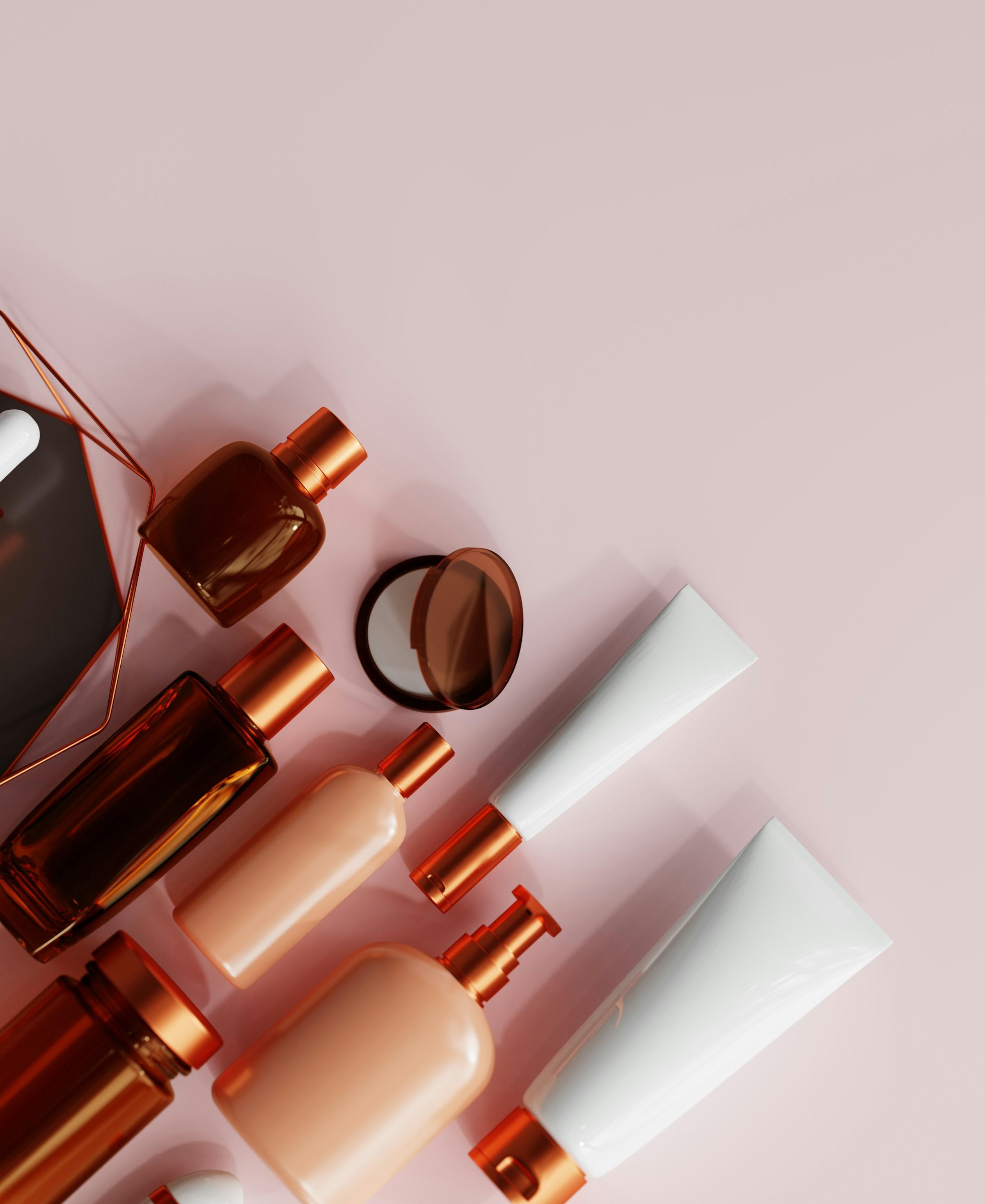 Premium unbranded beauty packaging components in glass, pumps, and tubes
